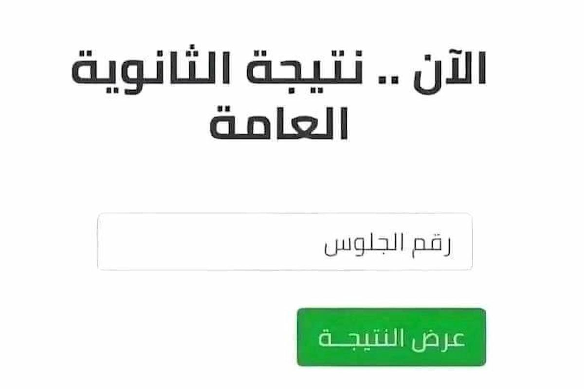 نتيجة الدور الثاني ثانوية عامة 2024 لينك مباشر 1 نتيجة الدور الثاني ثانوية عامة 2024 لينك مباشر